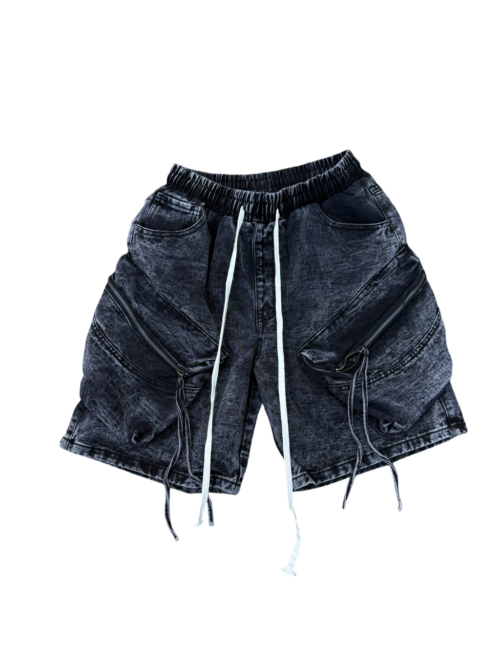 Pantaloncino Cargo Baggy Effetto Jeans