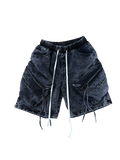 Pantaloncino Cargo Baggy Effetto Jeans