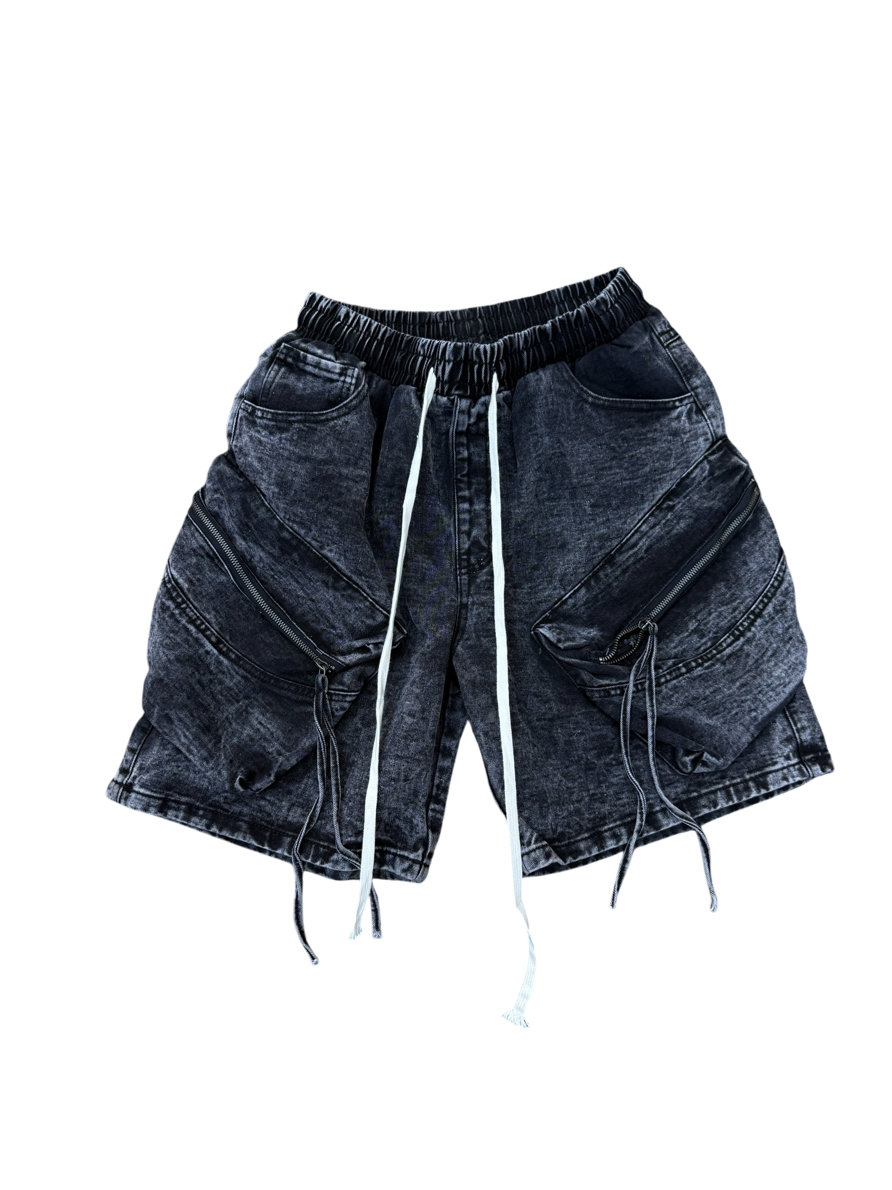 Pantaloncino Cargo Baggy Effetto Jeans