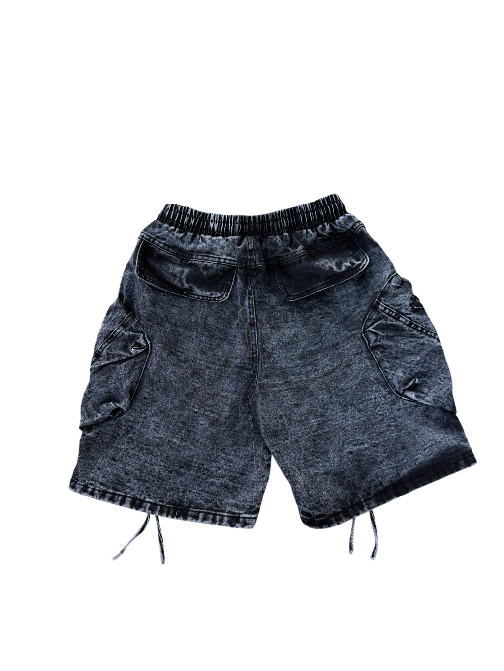 Pantaloncino Cargo Baggy Effetto Jeans