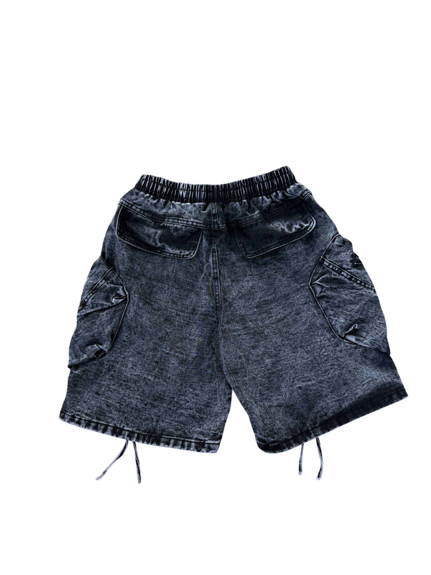 Pantaloncino Cargo Baggy Effetto Jeans
